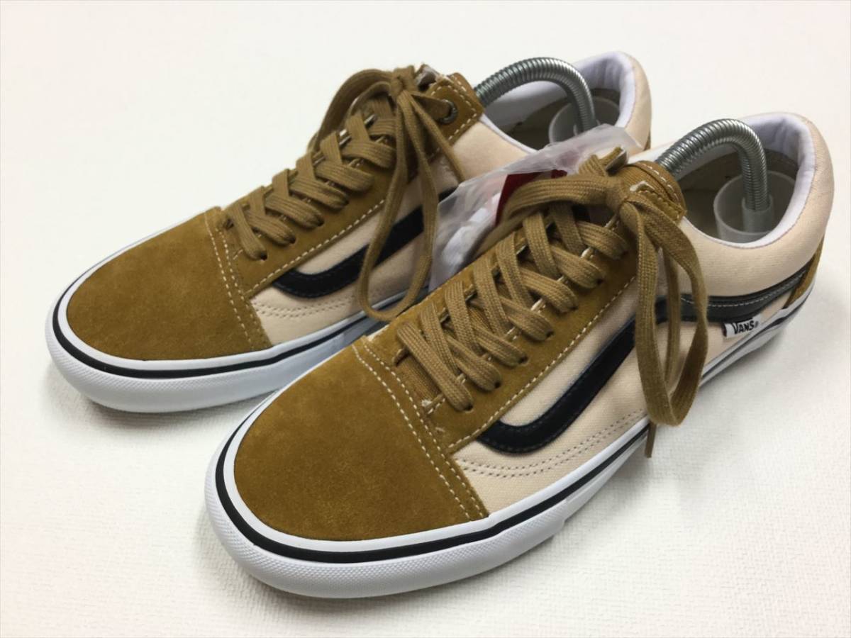 VANS OLD SKOOL Pro 茶系 生成り系 スエード キャンバス US12 (30cm) オールドスクール プロ アメリカ企画限定!! バンズ_画像1