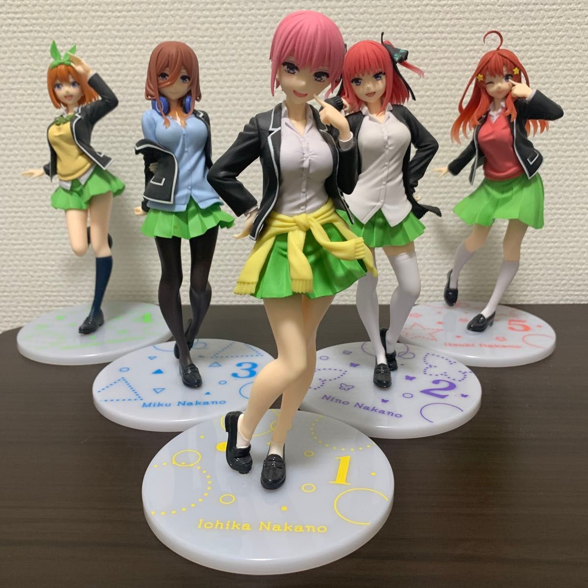 五等分の花嫁 Colorful 制服ver フィギュア 5人セット 箱無し 五等分の花嫁 Colorful 制服ver フィギュア 5人セット 箱無し