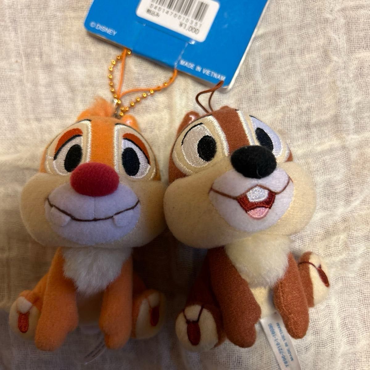 チップとデール ストラップキーチェーン マスコット ぬいぐるみ チップとデール ストラップキーチェーン マスコット ぬいぐるみ