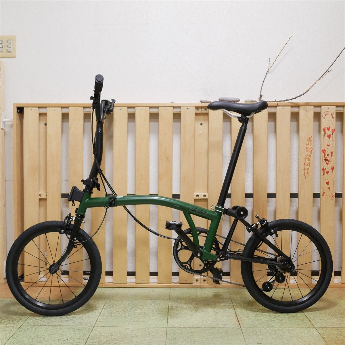 COSPAII B5 16インチ 349 折り畳み自転車 外装5段 10 8㎏ 保証 COSPAII B5 16インチ 349 折り畳み自転車 外装5段 10 8㎏ 保証
