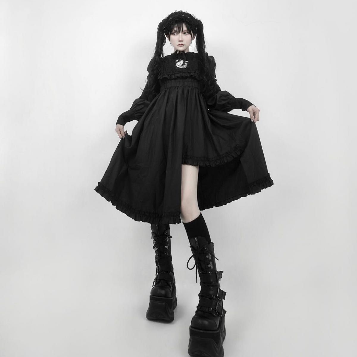 dimmoireใใใฃใ ใขใขใผใซใGothic ใขใทใกใฏใณใใผใน /black dimmoireใใใฃใ ใขใขใผใซใGothic ใขใทใกใฏใณใใผใน /black