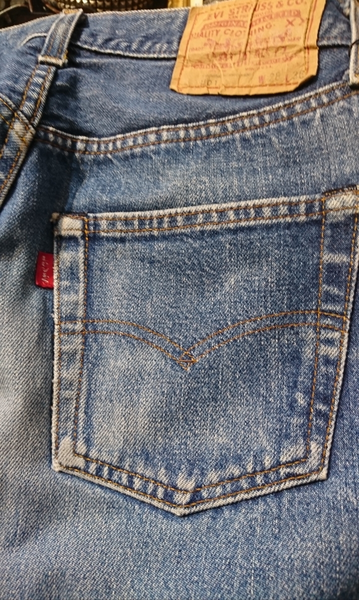 levi's 501 red line w28 vintage denim pants リーバイス 赤耳 ヴィンテージ ジーンズ デニム_画像5