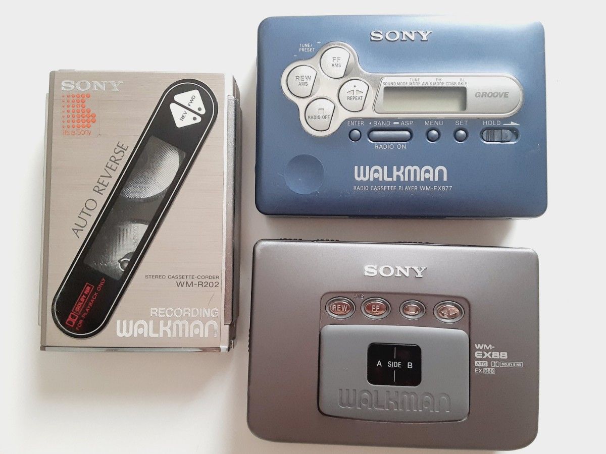 SONY カセットプレーヤー WALKMAN WM-R202/WM-FX877/ WM-EX88 SONY カセットプレーヤー WALKMAN WM-R202/WM-FX877/ WM-EX88