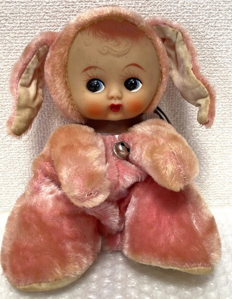 Vintage ヴィンテージ ラバーフェイス うさぎぬいぐるみ ✨貴重✨ Yahoo!オークション - 昭和レトロ ラバーフェイス ぬいぐるみ