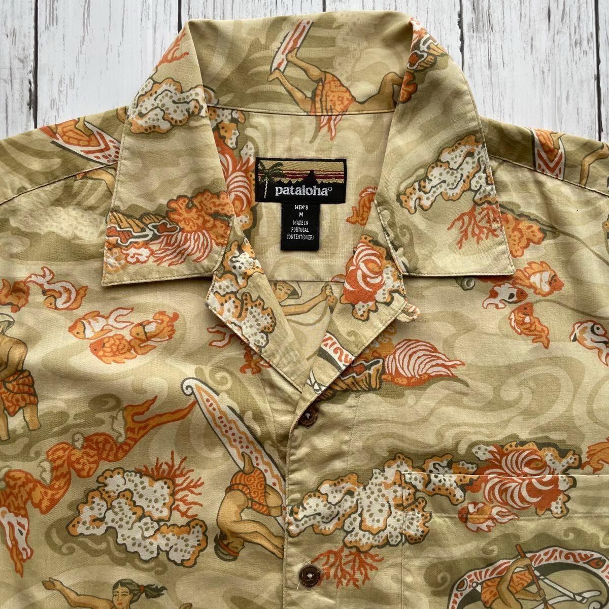 patagonia pataloha アロハシャツ 希少 02年 ポルトガル製 M patagonia pataloha アロハシャツ 希少 02年 ポルトガル製 M