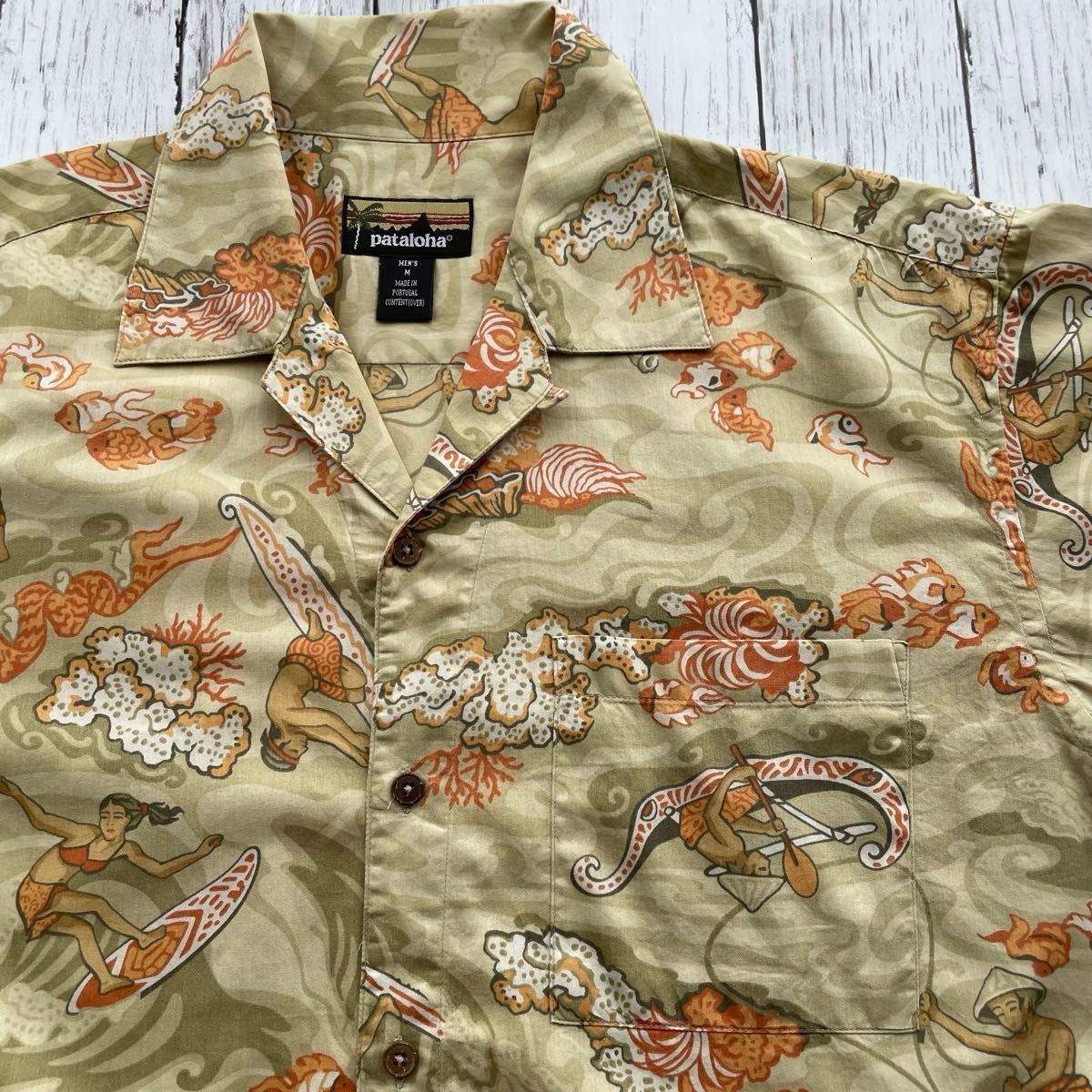 patagonia pataloha アロハシャツ 希少 02年 ポルトガル製 M patagonia pataloha アロハシャツ 希少 02年 ポルトガル製 M