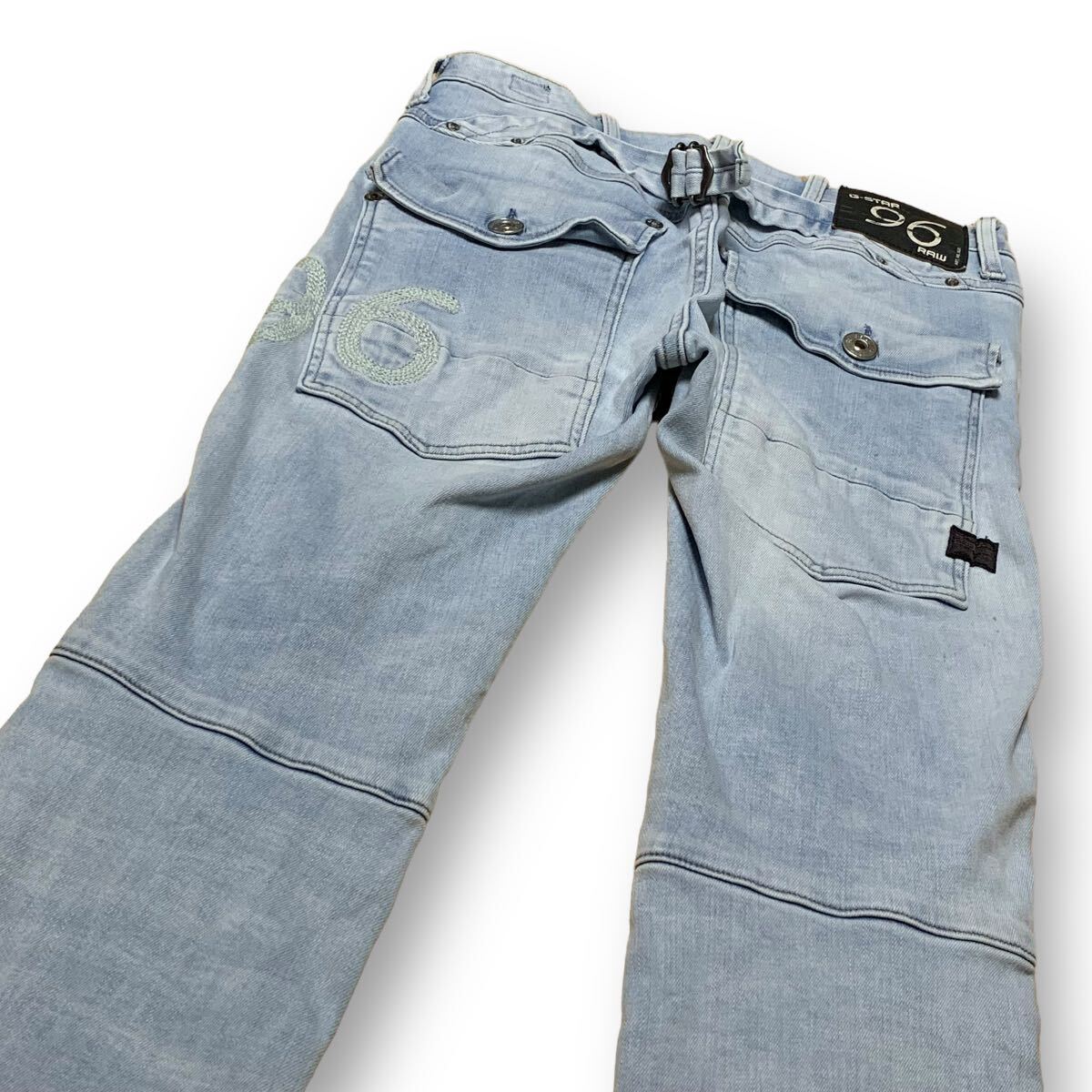G-STAR RAW ジースター バイカー 96 テーパード W24 ウエスト G-STAR RAW ジースター バイカー 96 テーパード W24 ウエスト