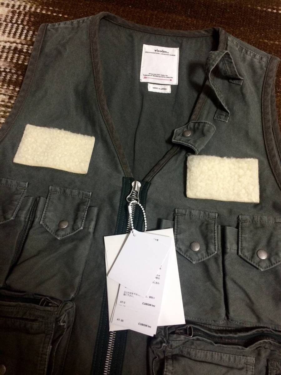 visvim19AW new work PILAR FISHERMAN VEST GREEN size3 Nakamura