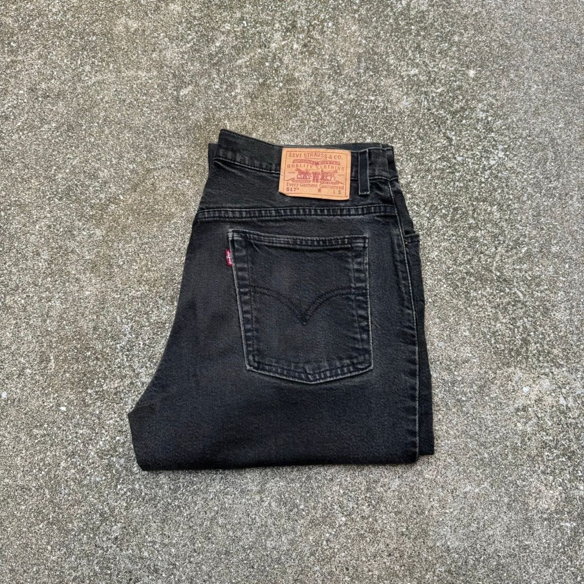 90s Levi's 517 ブラックデニム パンツ リーバイス ブーツカット 90s Levi's 517 ブラックデニム パンツ リーバイス ブーツカット
