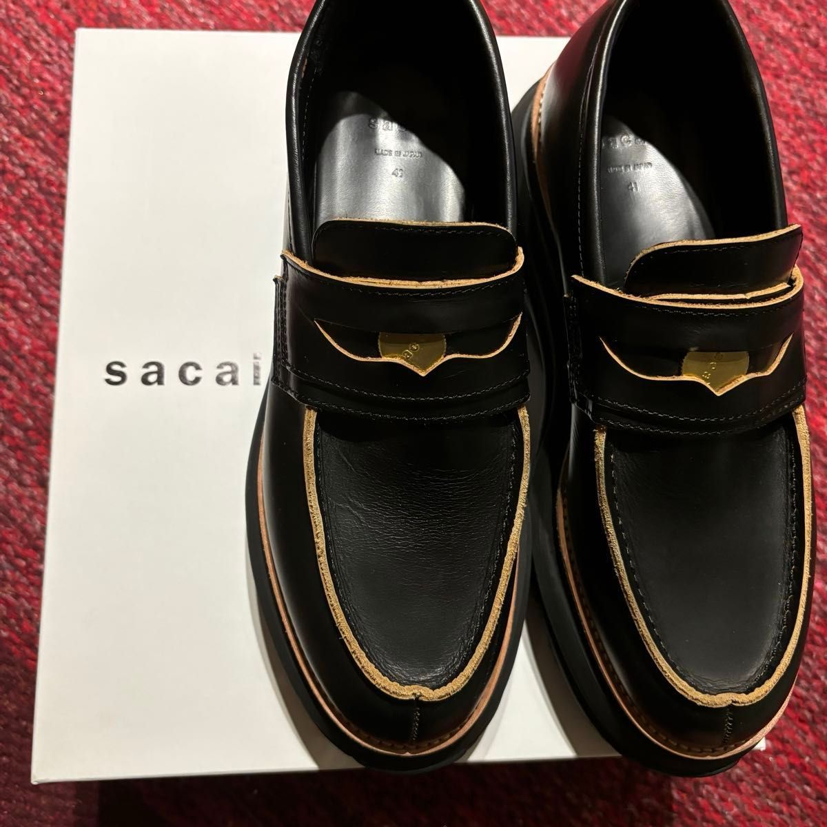 sacai コインローファー 41 ビブラムソール 2024ss サカイ sacai コインローファー 41 ビブラムソール 2024ss サカイ