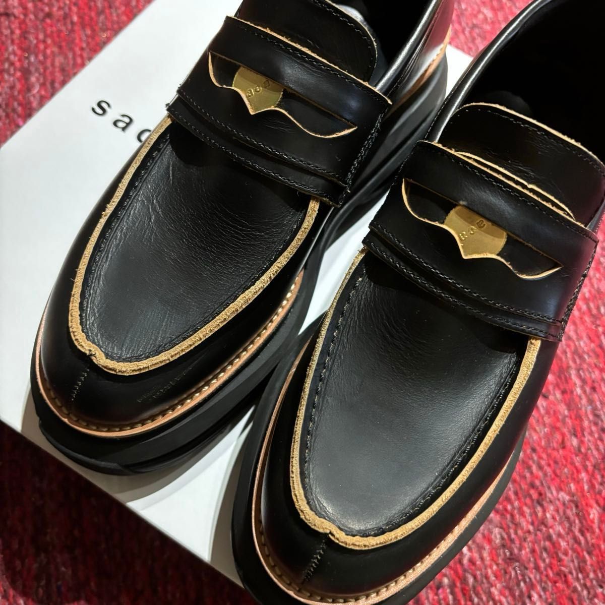 sacai コインローファー 41 ビブラムソール 2024ss サカイ sacai コインローファー 41 ビブラムソール 2024ss サカイ