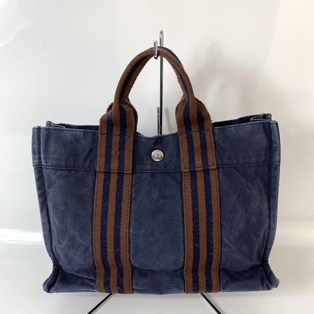 エルメス フールトゥPM ハンドバッグ トートバッグ ネイビー HERMES エルメス フールトゥPM ハンドバッグ トートバッグ