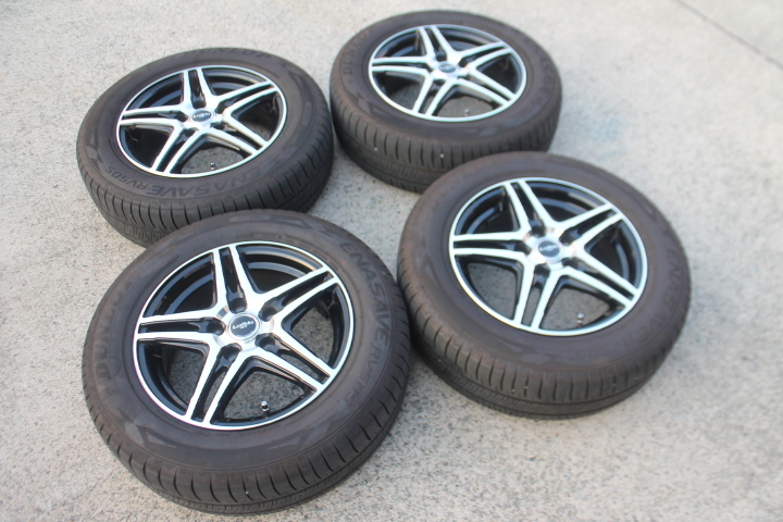 ダンロップ エナセーブ RV505 195/65R15 91H 2023年製 Lofida XH5 6.0J-15+43 5H-114.3 4本 セレナ C25 C26 C27 オーリス カローラルミオン