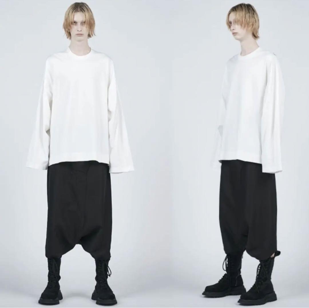 定価3万JULIUS ユリウス サルエルパンツ prismバイカラー 薄手