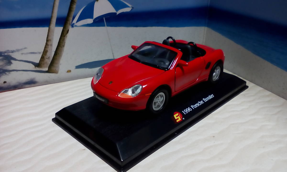 Porsche Boxster ポルシェ　ボクスター　青　赤　セット　1996年_画像3
