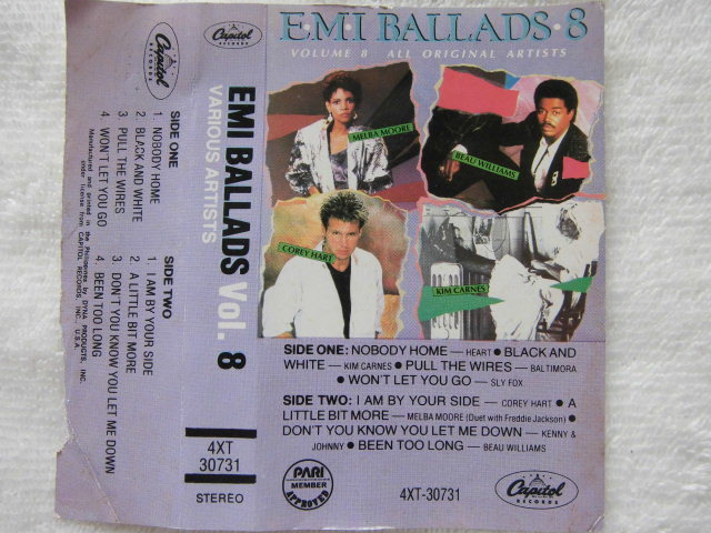 EMI BALLADS 8 / MELBA MOORE, BEAU WILLIAMS, KENNY & JOHNNY, SLY FOX, BALTIMORA, HEART, COREY HART, KIM CARNES, Hush 1986_画像1