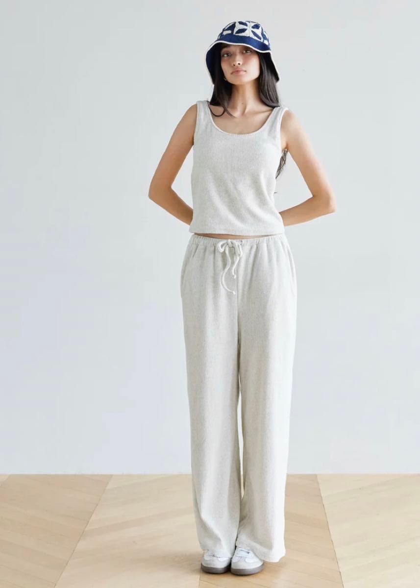 SEA ROOM LYNN Rippleパイルイージーパンツ 新品 S グレー SEA ROOM LYNN Rippleパイルイージーパンツ 新品 S グレー
