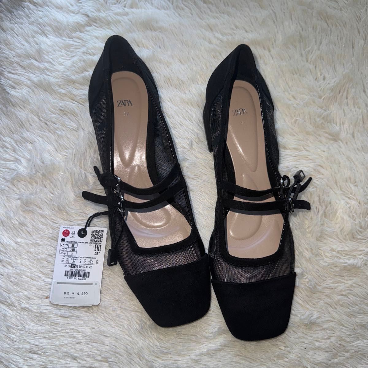 ZARA ヒールメッシュバレエフラットシューズ|Yahoo!フリマ(旧 ZARA ヒールメッシュバレエフラットシューズ|Yahoo!フリマ(旧