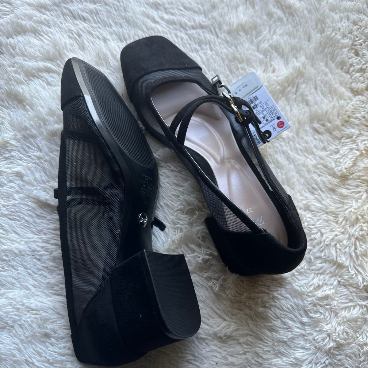 ZARA ヒールメッシュバレエフラットシューズ|Yahoo!フリマ(旧 ZARA ヒールメッシュバレエフラットシューズ|Yahoo!フリマ(旧