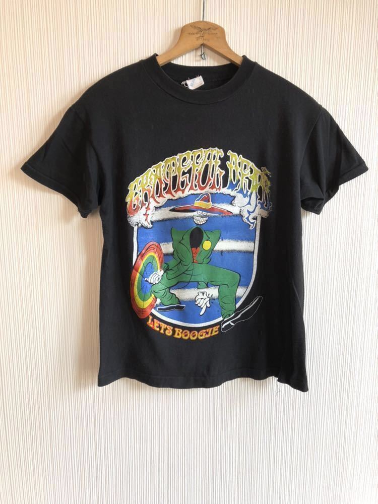 ★☆80s VINTAGE GRATEFUL DEAD グレイトフルデッド 両面デザイン プリントTシャツ M パキ綿 ロックT オールド ビンテージ ヒッピー ☆★_画像2