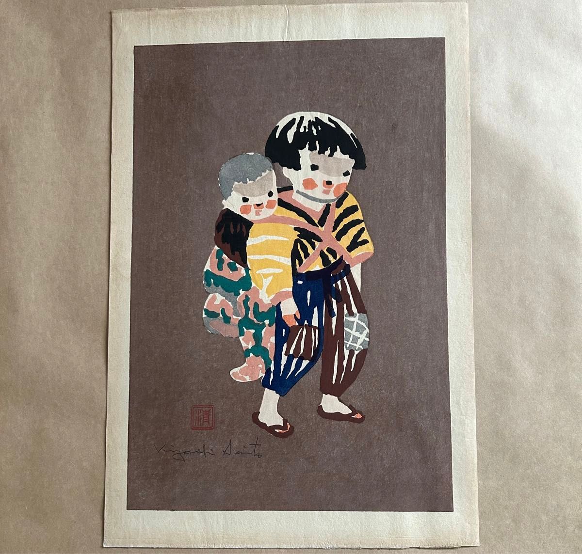 2枚セット】斎藤清 木版画 会津の子ども|Yahoo!フリマ(旧 2枚セット】斎藤清 木版画 会津の子ども|Yahoo!フリマ(旧