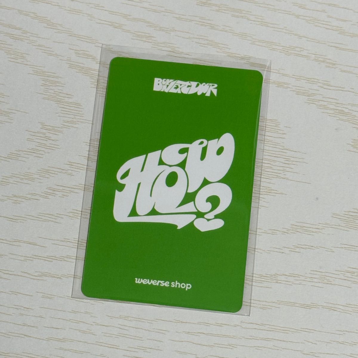 BOYNEXTDOOR『HOW 』Weverse Shop GLOBAL サイン会 フォトカード BOYNEXTDOOR『HOW 』Weverse Shop GLOBAL サイン会 フォトカード