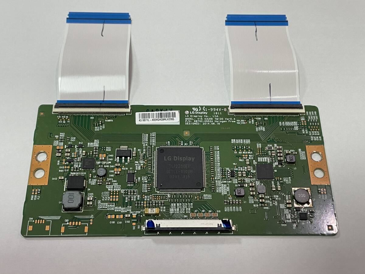 東芝 REGZA 43C310X 基盤パーツセット Tcon 電源 メイン制御 東芝 REGZA 43C310X 基盤パーツセット Tcon 電源 メイン制御
