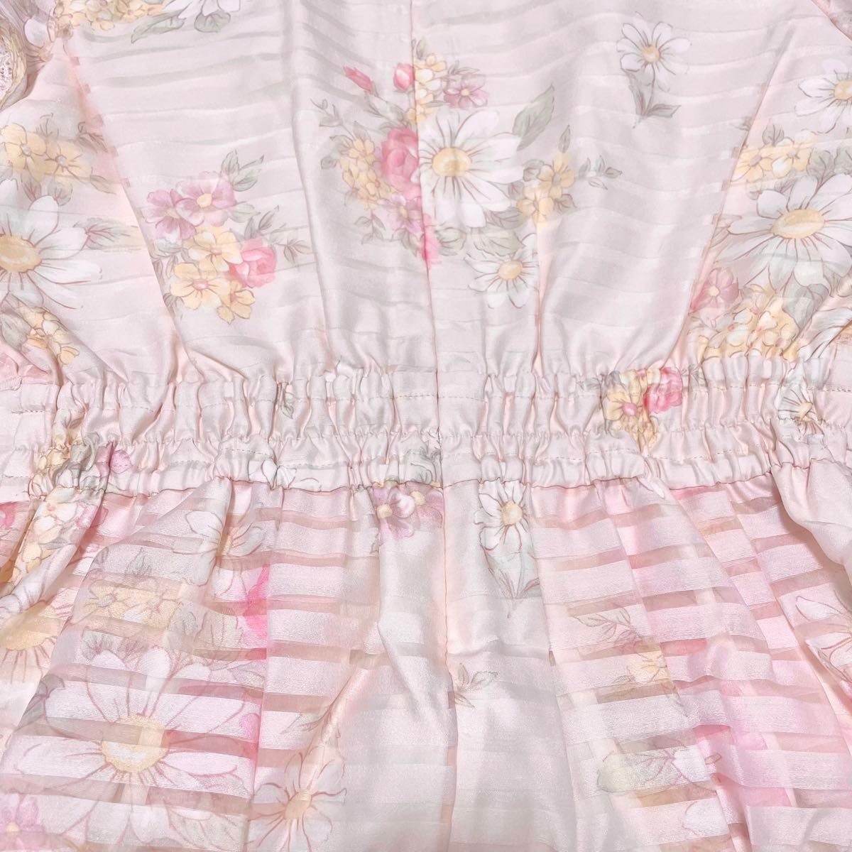 LIZLISA 花柄 ワンピース レース ピンク 姫ギャル ロリータ タグ LIZLISA 花柄 ワンピース レース ピンク 姫ギャル ロリータ タグ