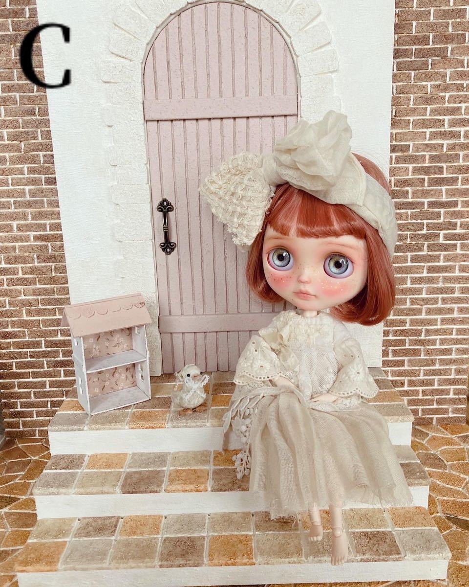 ミニチュア ドールハウス 背景ボード 壁 床 ブライス リカちゃん １／６ 家具 オビツ 棚 機(jī) ドール ドール家具 カスタムブライス ドア