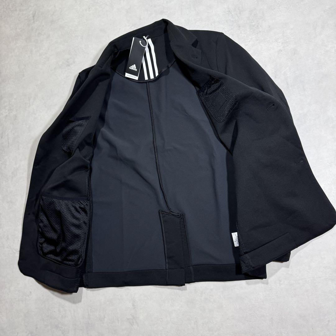 新品 Lsize アディダス テーラードジャケット adidas 黒 人気 新品 Lsize アディダス テーラードジャケット adidas 黒 人気