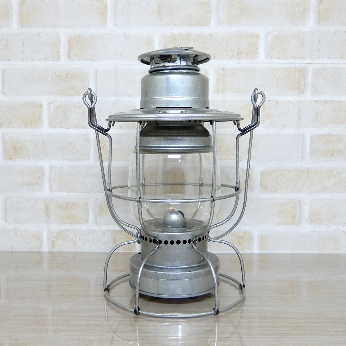 替芯付【送料無料】新品 Watchman No.100 Railroad Lantern - Galvanized 日本未発売 ◇レイルロード ランタン 亜鉛メッキ シルバー 未使用 4