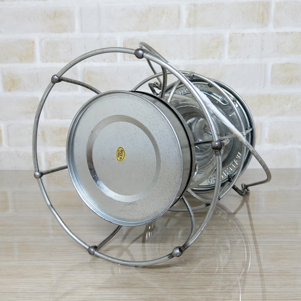 替芯付【送料無料】新品 Watchman No.100 Railroad Lantern - Galvanized 日本未発売 ◇レイルロード ランタン 亜鉛メッキ シルバー 未使用 9