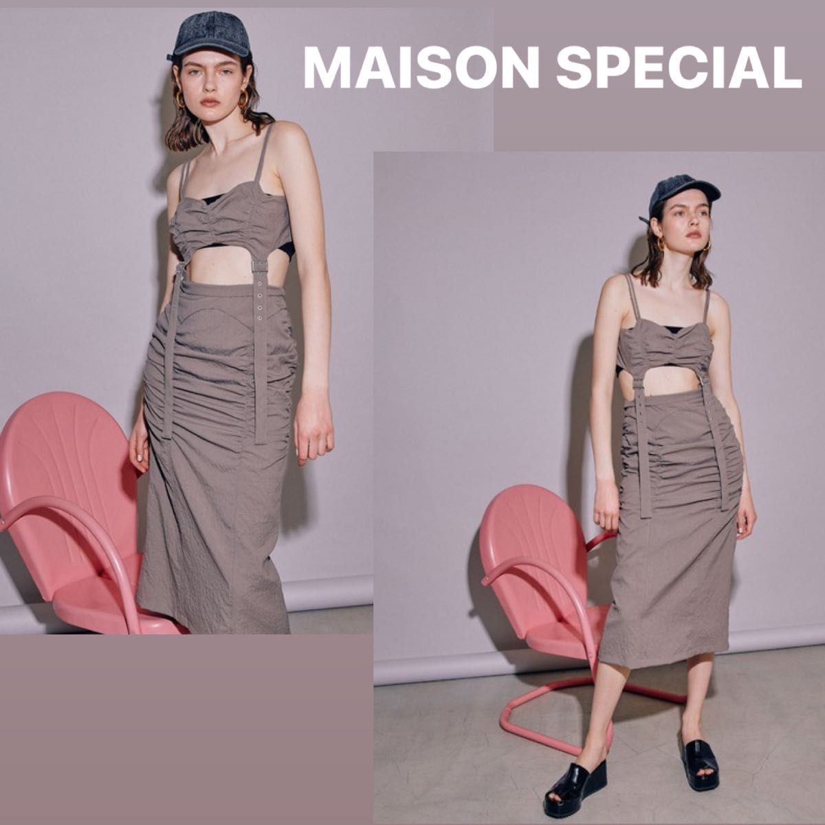 MAISON SPECIAL 2WAYワッシャービスチェワンピース|Yahoo MAISON SPECIAL 2WAYワッシャービスチェワンピース|Yahoo