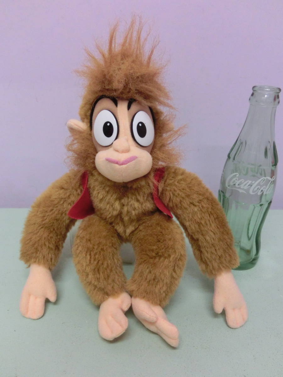 ディズニー アラジン アブー ぬいぐるみ人形 猿 サル 24 ビンテージ Disney Aladdin Aboo Stuffed Animal Toy Plush 等身大 Salenew大人気