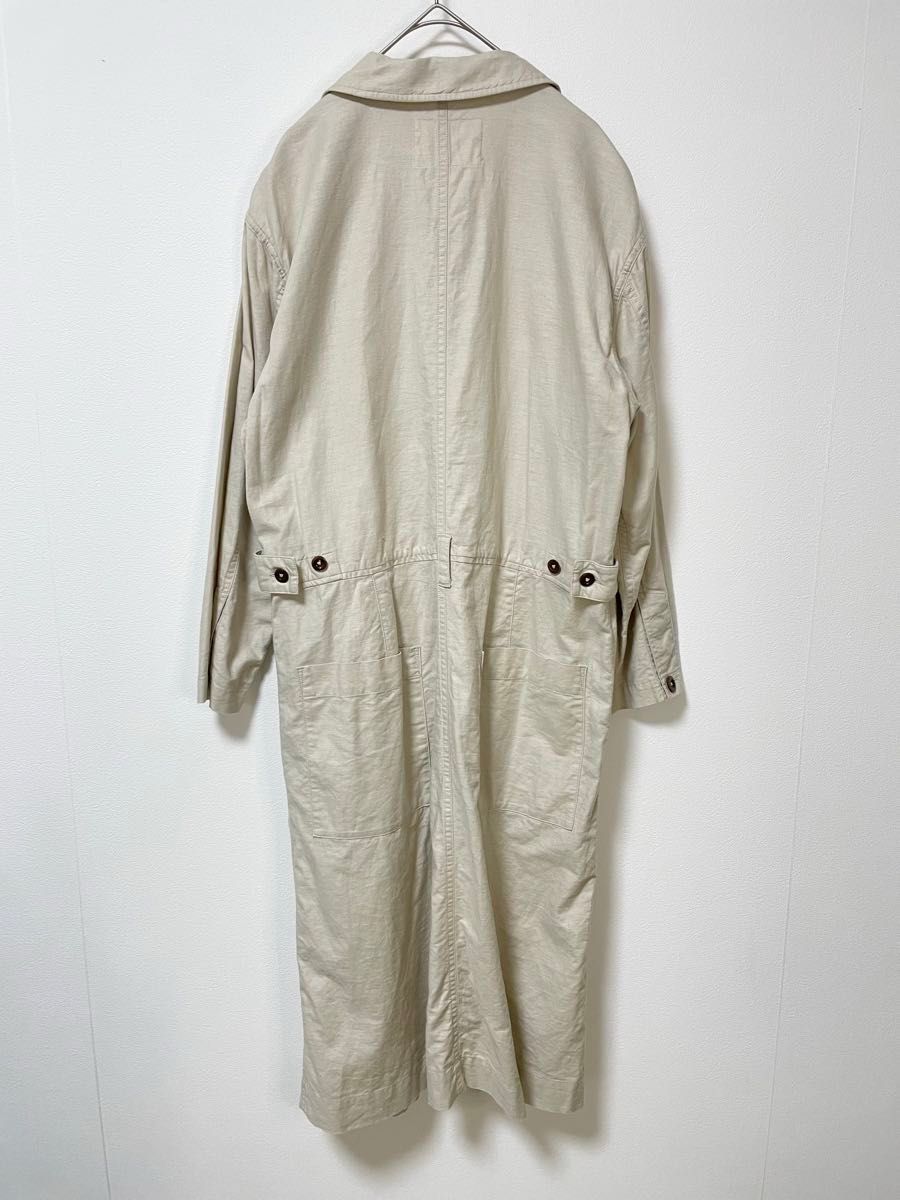 MHL. マーガレットハウエル コットンワンピース 薄グレー サイズⅡ MHL COTTON LINEN OXFORD ワンピース 2コットン リネン