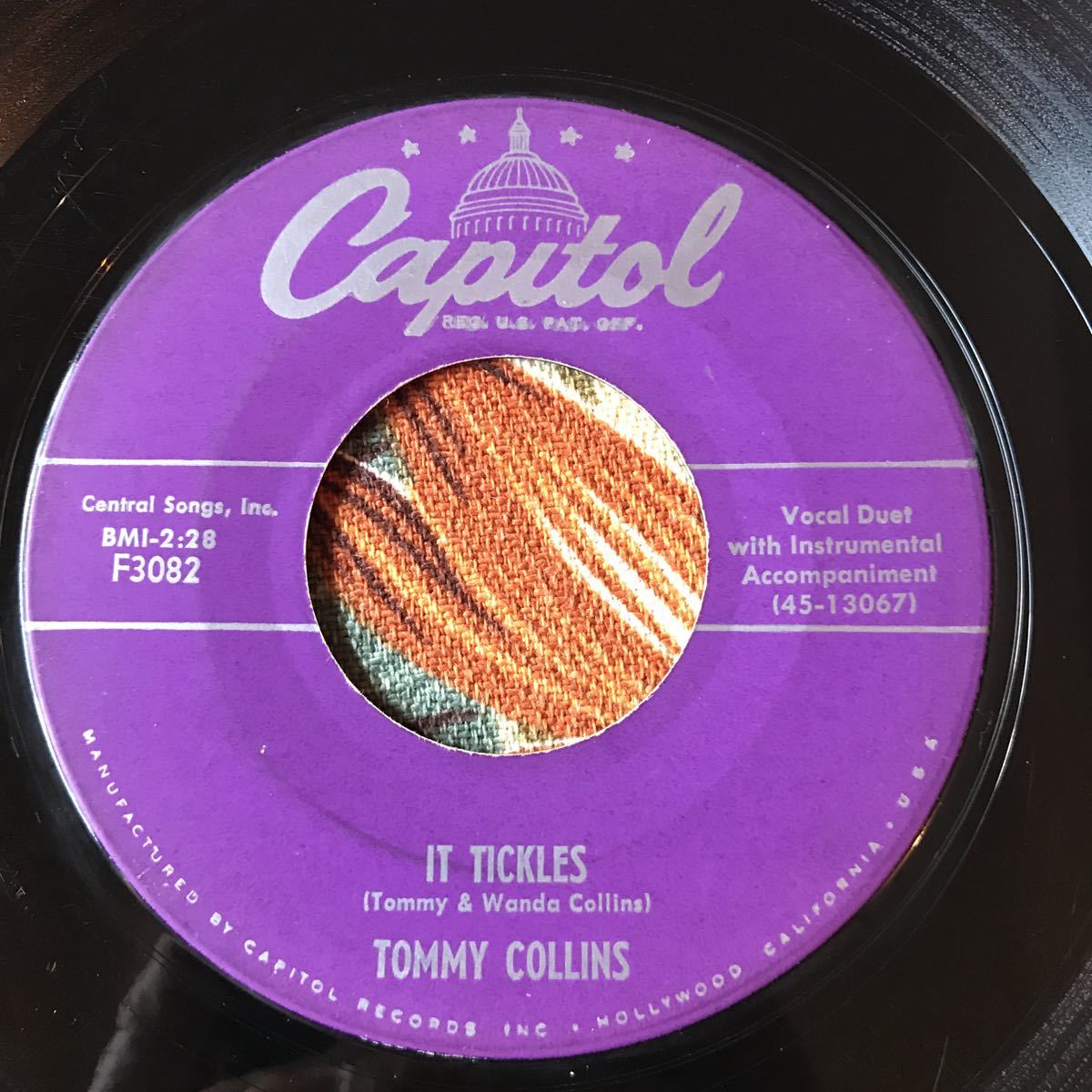 Tommy Collins It Tickles / Let Down 1955 US Original 7inch Hillbilly ロカビリー_画像1