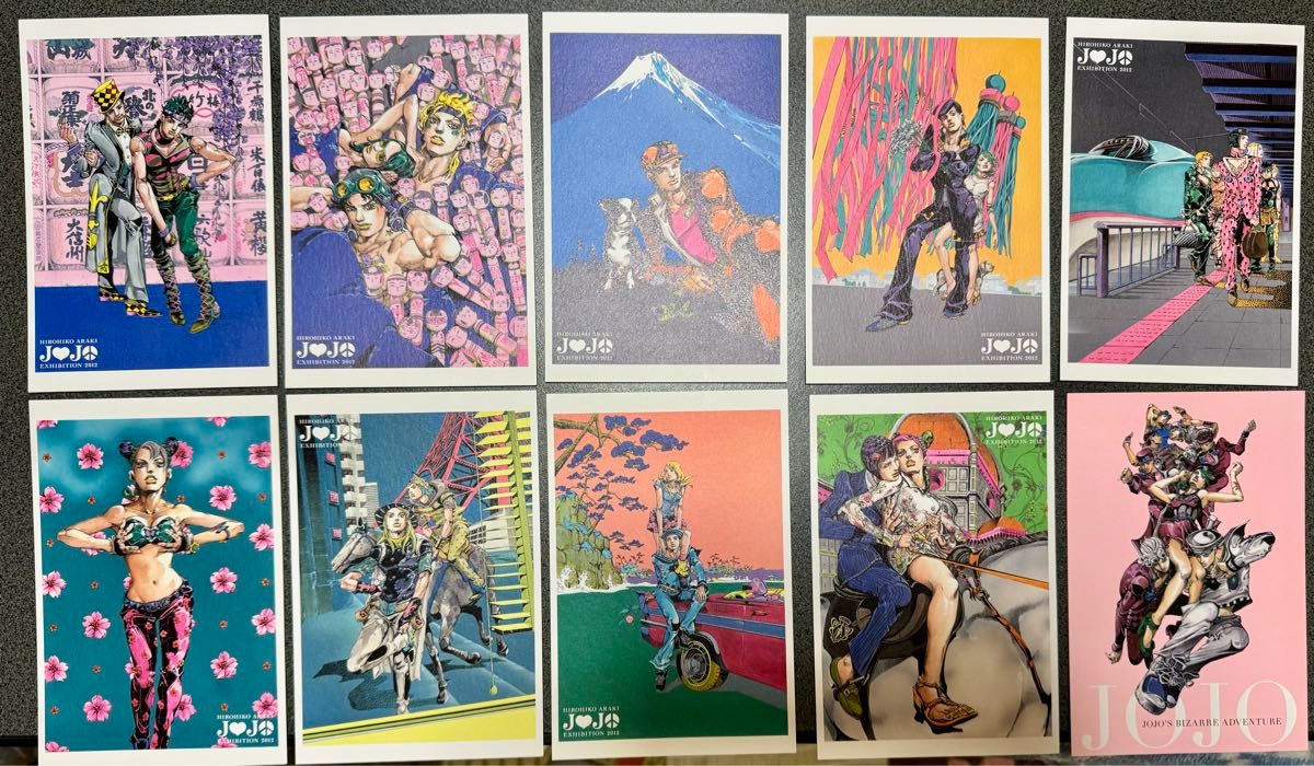 ジョジョの奇妙な冒険 ジョジョ展ポストカード10枚セット 2012年 ジョジョの奇妙な冒険 ジョジョ展ポストカード10枚セット 2012年