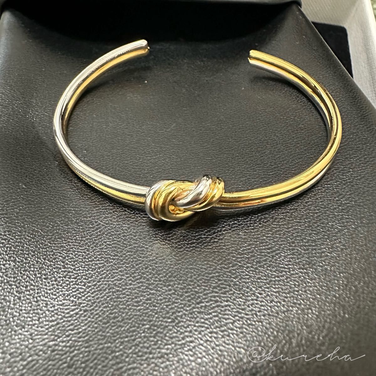 美品】CELINE セリーヌ Knot Double Bracelet ノット ダブル 美品】CELINE セリーヌ Knot Double Bracelet ノット ダブル