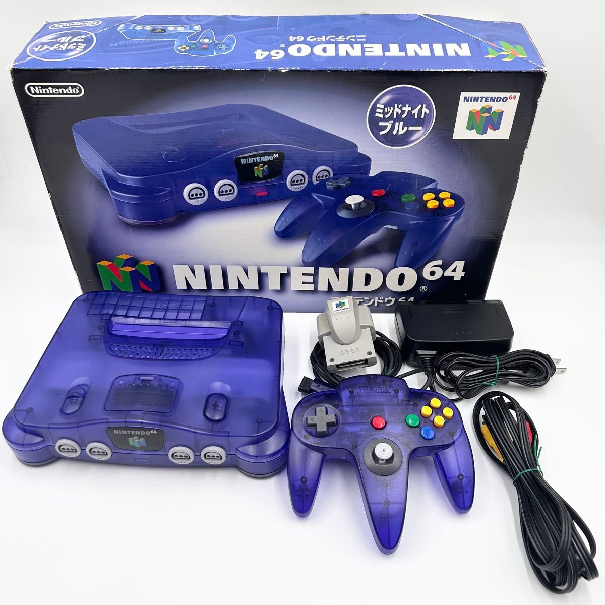 トイザらス限定 本体美品 NINTENDO 64 本体 ミッドナイトブルー トイザらス限定 本体美品 NINTENDO 64 本体 ミッドナイトブルー