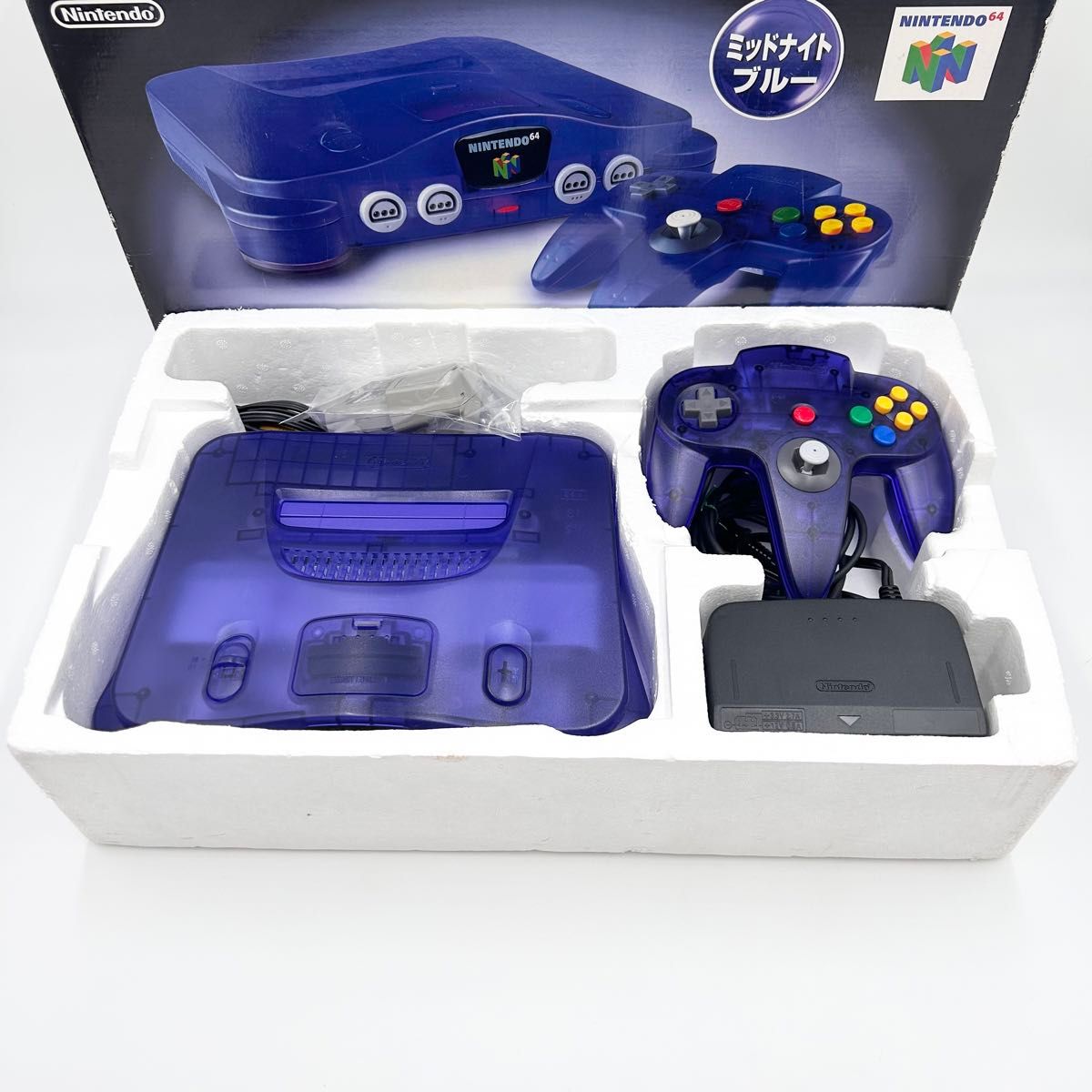 トイザらス限定 本体美品 NINTENDO 64 本体 ミッドナイトブルー トイザらス限定 本体美品 NINTENDO 64 本体 ミッドナイトブルー