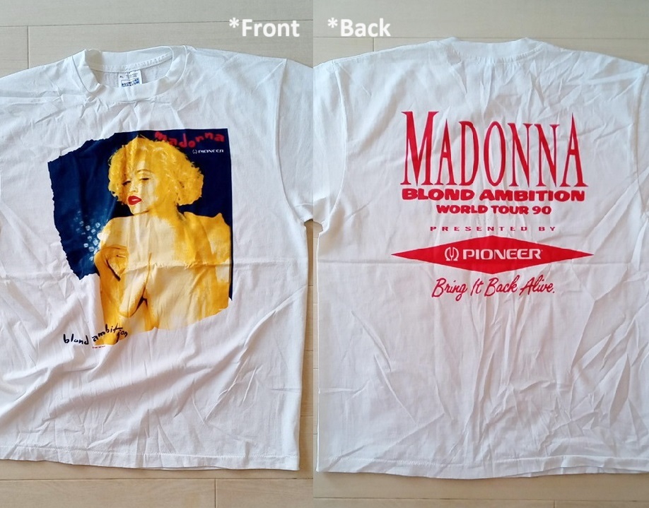 *[ XL ][ MADONNA Madonna blond ambition world tour 90tsu urban do Vintage стиль принт футболка ] новый товар 