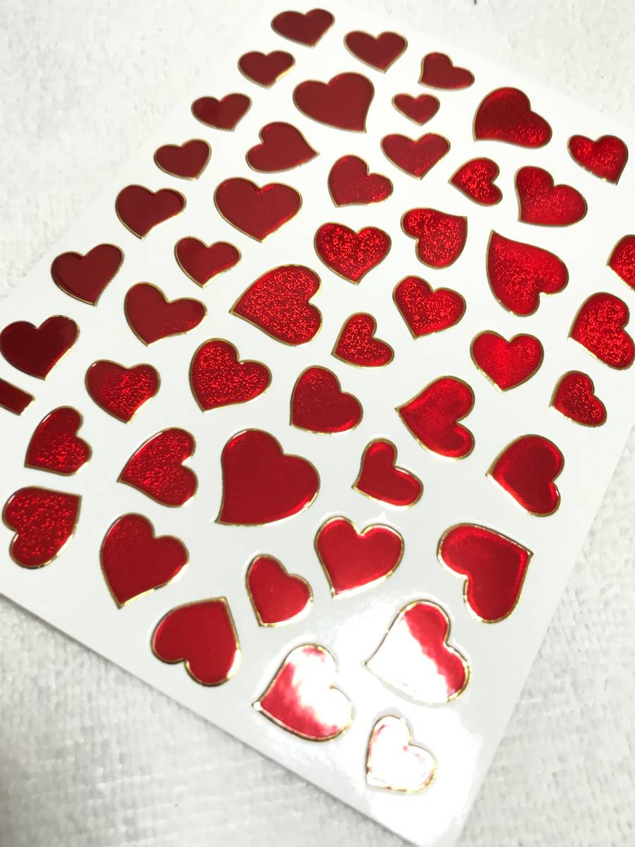 ヤフオク 防水 ラメ加工 ハート ステッカー セット Heart ヤフオク 防水 ラメ加工 ハート ステッカー セット Heart
