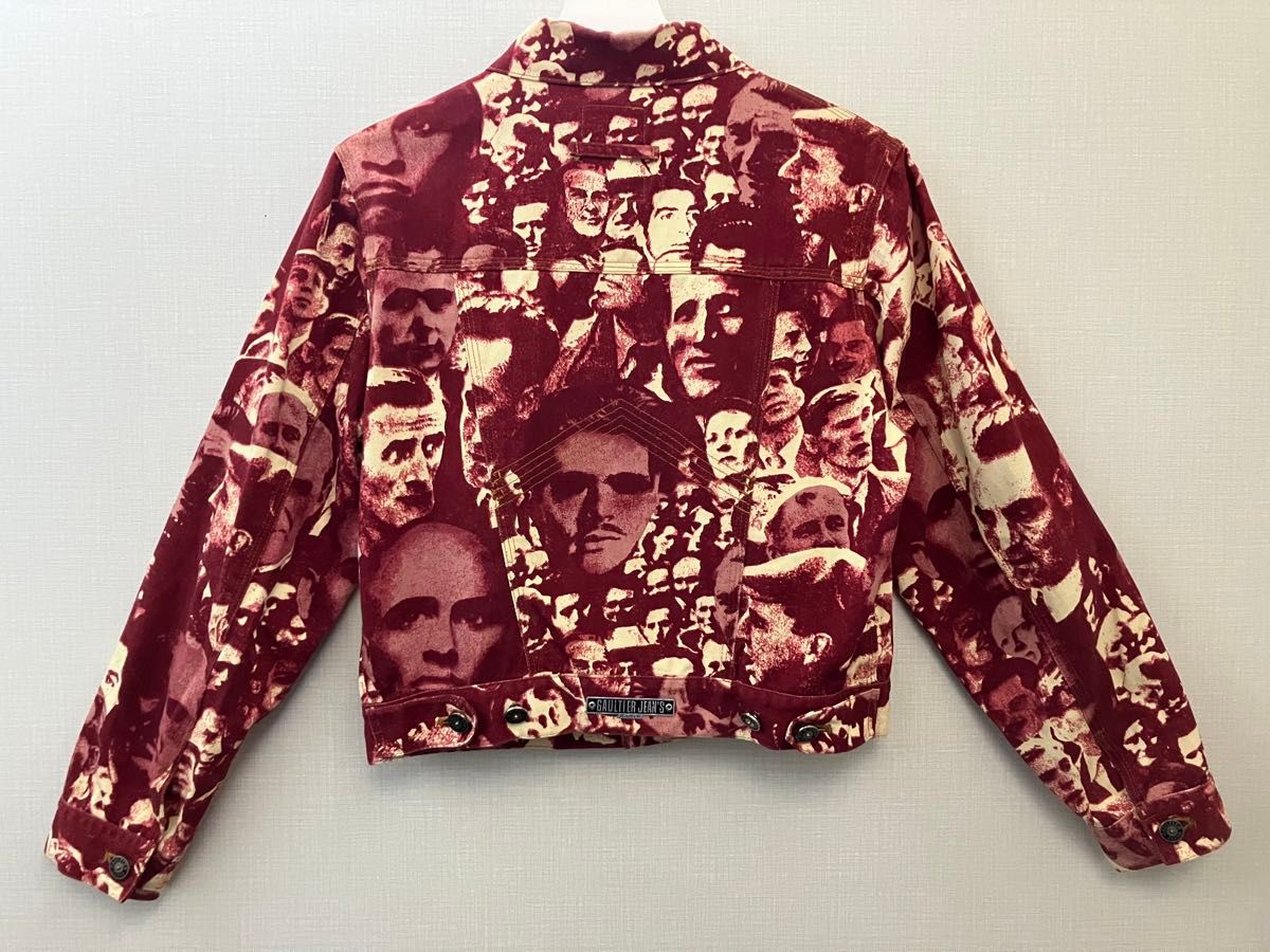 希少】JEAN PAUL GAULTIER FACES JACKET 群集デニムジャケット 希少】JEAN PAUL GAULTIER FACES JACKET 群集デニムジャケット