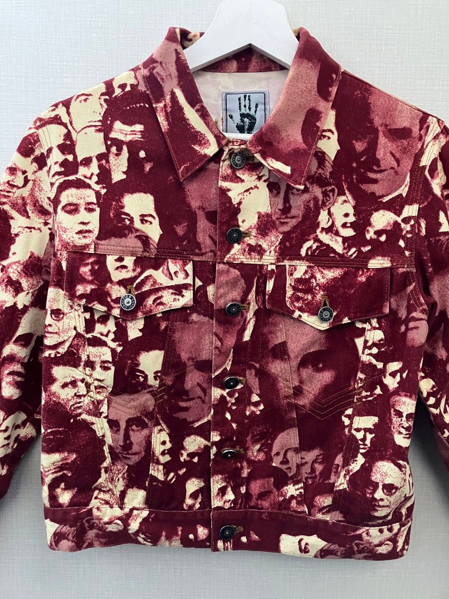 希少】JEAN PAUL GAULTIER FACES JACKET 群集デニムジャケット 希少】JEAN PAUL GAULTIER FACES JACKET 群集デニムジャケット