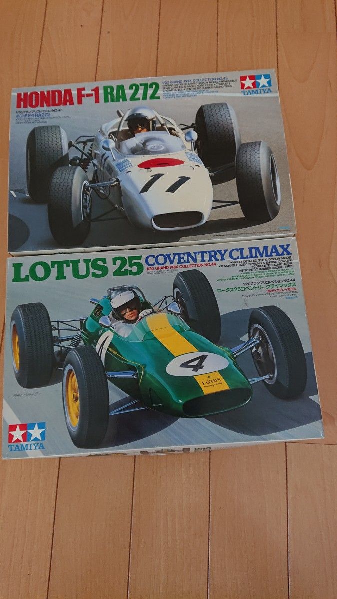 タミヤ 1/20 葉巻型F12台セット ホンダF-1 RA272 ロータス25 タミヤ 1/20 葉巻型F12台セット ホンダF-1 RA272 ロータス25