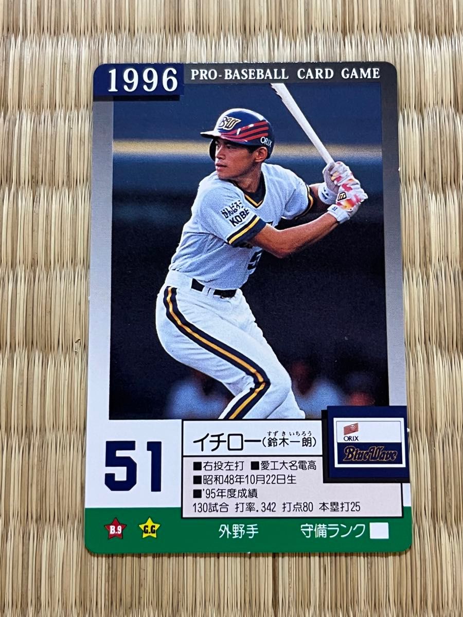 タカラ プロ野球ゲーム 96年 オリックスブルーウェーブ イチロー タカラ プロ野球ゲーム 96年 オリックスブルーウェーブ イチロー