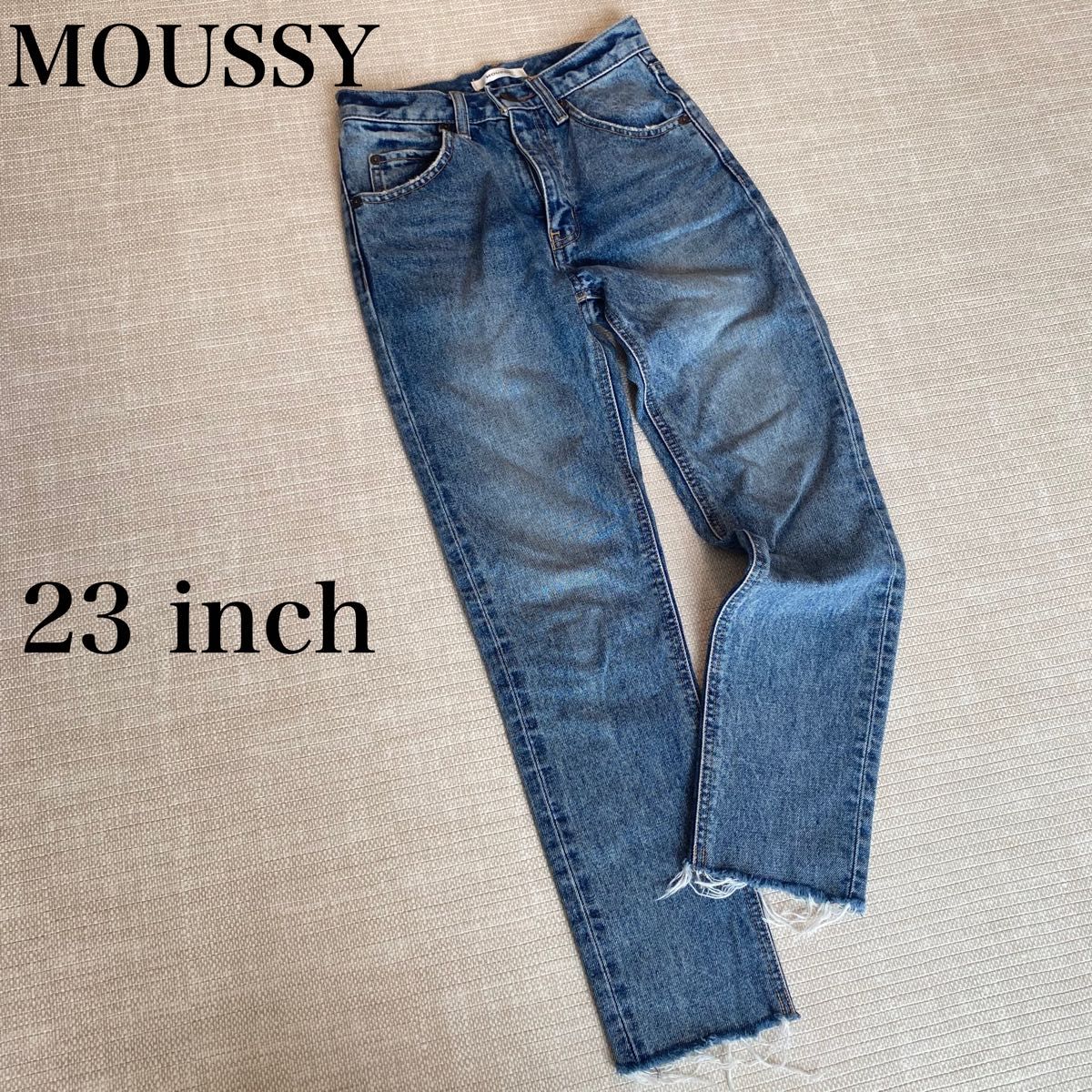 MOUSSY】JUST WAIST SLIM STRAIGHT デニム ジーンズ 23インチ XS MOUSSY】JUST WAIST SLIM STRAIGHT デニム ジーンズ 23インチ XS