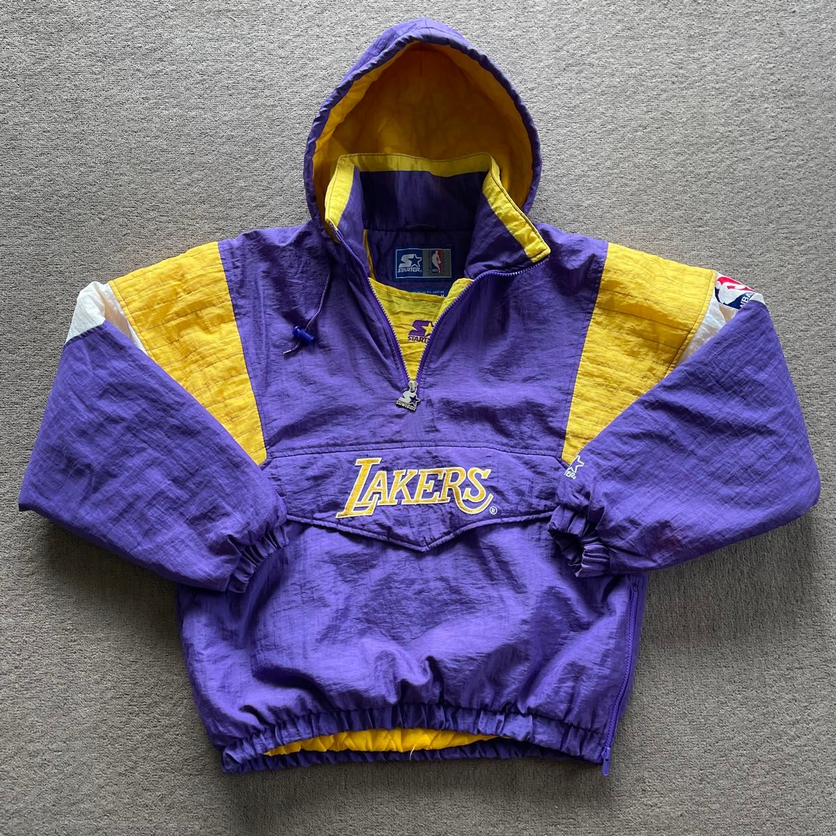 starter lakers ナイロンジャケット ナイロンプルオーバー starter lakers ナイロンジャケット ナイロンプルオーバー