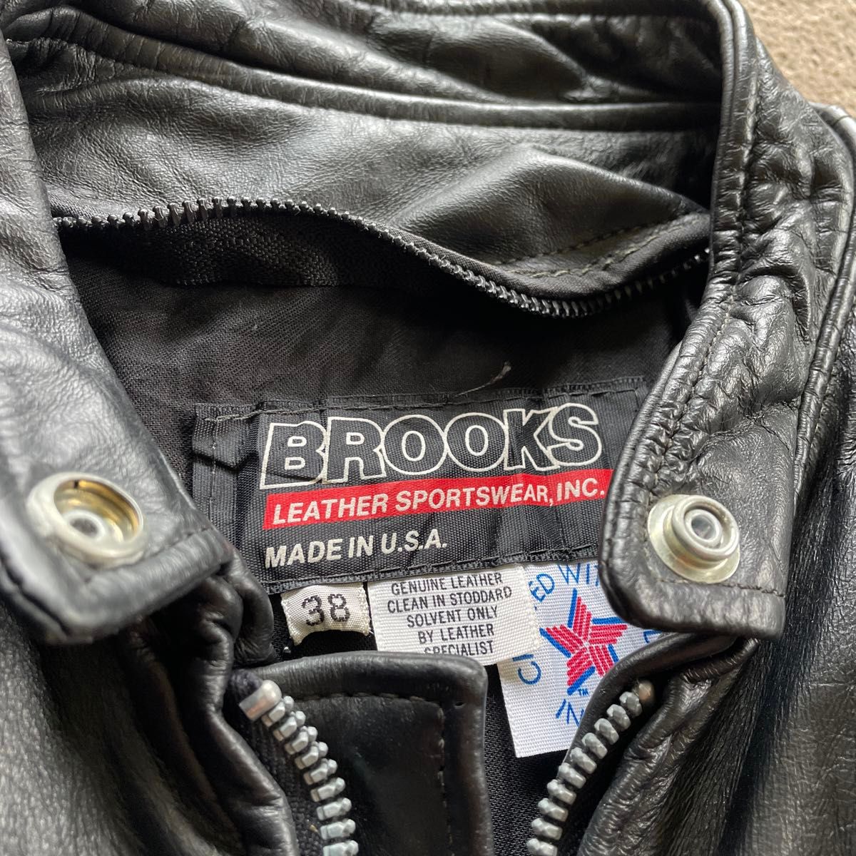 1970s USA製 BROOKS LEATHER シングルライダースジャケット 1970s USA製 BROOKS LEATHER シングルライダースジャケット