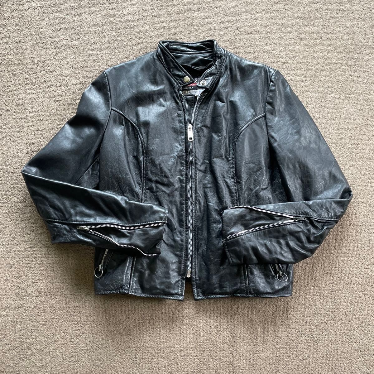 1970s USA製 BROOKS LEATHER シングルライダースジャケット 1970s USA製 BROOKS LEATHER シングルライダースジャケット